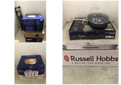 4 X ASSORTED KITCHEN ITEMS TO INCLUDE RUSSELL HOBBS INSPIRE 4-SLICE TOASTER