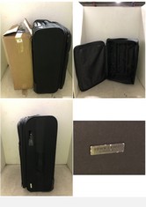 2 X JOHN LEWIS TRAVEL CASES 2-WHEELERS BLACK FABRIC SMALL/MEDIUM