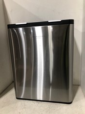 JOHN LEWIS 30L X 30L TOUCH RECYCLER BIN STAINLESS STEEL RRP- £130