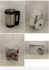 3 X ASSORTED KITCHEN ITEMS TO INCLUDE MORPHY RICHARDS SOUP MAKER COMPACT