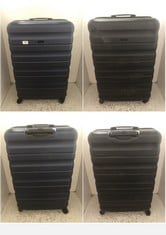 2 X JOHN LEWIS TRAVEL CASES HARDSHELLS SPINNERS MEDIUM/LARGE 1 X BLACK, 1 X NAVY BLUE