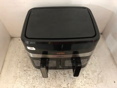 TOWER DUAL BASKET AIR FRYER MODEL NO-T17100 TO INCLUDE GEORGE FOREMAN FIT GRILL LARGE