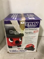 HENRY TURBO CYLINDER VACUUM CLEANER RRP- £149