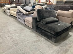 APPROX 7 X ASSORTED SOFA PARTS TO INCLUDE PLAZA MIDDLE SOFA PART IN NUTMEG FABRIC (PARTS ONLY) (ZONE 2) (KERBSIDE PALLET DELIVERY)