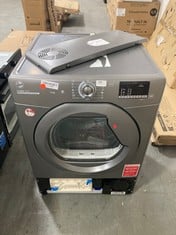 HOOVER H-DRY 300 FREESTANDING CONDENSER TUMBLE DRYER IN GREY - MODEL NO. HLEC9DRGR-80 - RRP £350 (ZONE 2)