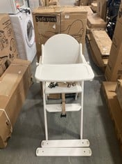 SAFETOTS PUTAWAY FOLDING WOODEN HIGHCHAIR - RRP £107 (ZONE 2)