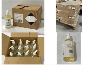 PALLET OF APPROX 85 X GRAB AND GO ANTIBACTERIAL HAND GEL SOLENT 12 X 500ML (COLLECTION ONLY)