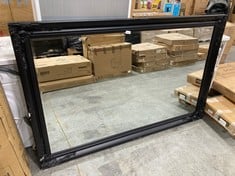 APPROX 170 X 110CM FRAMED MIRROR IN BLACK (ZONE 2)