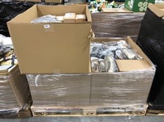 PALLET OF ASSORTED SHOES TO INCLUDE ESSENTIALS WOMENS TALL BLOCK HEEL BOOTS IN BLACK SIZE 3.5 (ZONE 2) (KERBSIDE PALLET DELIVERY)