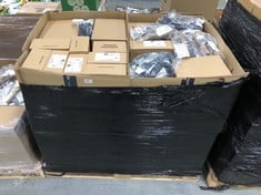 PALLET OF ASSORTED SHOES TO INCLUDE ESSENTIALS WOMENS HIGH HEELS IN LEOPARD PRINT SUEDE SIZE 5 (ZONE 2) (KERBSIDE PALLET DELIVERY)