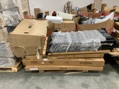 PALLET OF ASSORTED FURNITURE / PARTS TO INCLUDE VIDA DESIGNS LIBSON SINGLE OTTOMAN BED FRAME (BOX 3/3, PART ONLY) (ZONE 3) (KERBSIDE PALLET DELIVERY)