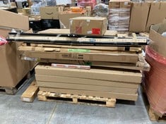 PALLET OF ASSORTED ITEMS TO INCLUDE VIDA DESIGNS RIANO 6 DRAWER CHEST (BOX 1/2, PART ONLY) (INCLUDES PARTS) (ZONE 3) (KERBSIDE PALLET DELIVERY)