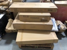 PALLET OF ASSORTED FURNITURE / PARTS TO INCLUDE CHEST OF 6 DRAWERS IN WALNUT (BOX 1/2, PART ONLY) (ZONE 3) (KERBSIDE PALLET DELIVERY)