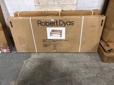 ROBERT DYAS FENCE 3 SEATER GARDEN BENCH TO INCLUDE SMALL BEE PATIO STORAGE BOX IN WHITE - ITEM NO. PM0848 (ZONE 3)