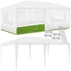 3 X TECTAKE GAZEBO VIVARA - 6 X 3 M, WITH 5 SIDE PANELS, WATERPROOF, UV PROTECTION - TOTAL LOT RRP £375 (ZONE 4)