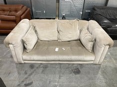 MIDSUMMER 3 SEATER SOFA IN CREAM ALL OVER FABRIC - RRP £1299 (ZONE 1)