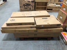 PALLET OF ASSORTED FURNITURE / PARTS TO INCLUDE WING PANEL KING SIZE BED FRAME IN STEEL (BOX 3/3, PART ONLY) (ZONE 4) (KERBSIDE PALLET DELIVERY)