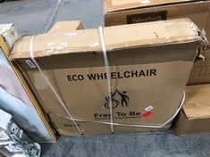 FREE TO BE ECO WHEELCHAIR IN BLACK - MODEL NO. BME4611B - RRP £120 (ZONE 4)