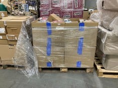 PALLET OF ASSORTED SHOES TO INCLUDE ESSENTIALS WOMENS COMBAT BOOT WITH ELASTIC GUSSET AN CHUNKY OUTSOLE IN TAN SIZE 4.5 (ZONE 5) (KERBSIDE PALLET DELIVERY)