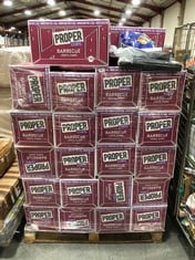 PALLET OF PROPER CHIPS BARBECUE FLAVOURED LENTIL CHIPS 30 X 31G - BBE: 21/11/2024 (ZONE 5) (KERBSIDE PALLET DELIVERY)