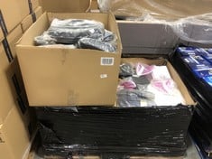 PALLET OF ASSORTED SHOES / BAGS TO INCLUDE ESSENTIALS WOMENS HANDBAG IN BLACK (ZONE 5) (KERBSIDE PALLET DELIVERY)