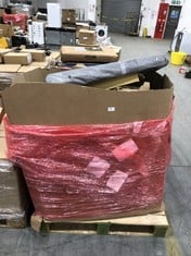 PALLET OF ASSORTED ITEMS TO INCLUDE HEXACLE TRAY AND STAND IN BLACK (ZONE 5) (KERBSIDE PALLET DELIVERY)