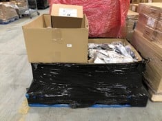 PALLET OF ASSORTED SHOES TO INCLUDE ESSENTIALS WOMENS ANKLE BOOTS IN TAUPE SIZE 7.5 (ZONE 5) (KERBSIDE PALLET DELIVERY)