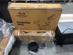 MICYOX FITNESS EXERCISE BIKE TO INCLUDE LIVEUP 30KG CAST IRON DUMBELL SET (ZONE 8)