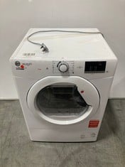 HOOVER H-DRY 300 LITE 8KG FREESTANDING CONDENSER TUMBLE DRYER IN WHITE - MODEL NO. HLEC8DE-80 - RRP £289 (ZONE 1)