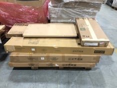 PALLET OF ASSORTED FURNITURE / PARTS TO INCLUDE VIDA DESIGNS SYDNEY BUNK BED FRAME WITH DESK IN WHITE (BOX 1/2, PART ONLY) (ZONE 6) (KERBSIDE PALLET DELIVERY)