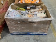 PALLET OF ASSORTED ITEMS TO INCLUDE MONKEY SEE MONKEY POO CHILDS GAME (ZONE 6) (KERBSIDE PALLET DELIVERY)