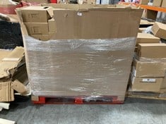 PALLET OF ASSORTED SHOES TO INCLUDE ESSENTIALS WOMENS COMBAT BOOT IN BLACK SIZE 6.5 (ZONE 7) (KERBSIDE PALLET DELIVERY)