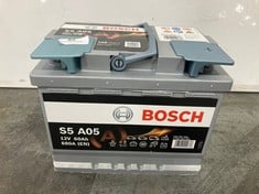 BOSCH 12V CAR (START / STOP) BATTERY - S5 A05 - RRP £144 (ZONE 1) (COLLECTION ONLY)