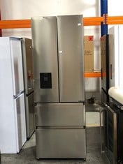 HISENSE PUREFLAT AMERICAN STYLE 2 DOOR 2 DRAWER FRIDGE FREEZER IN STAINLESS STEEL - MODEL NO. RF632N4WIE - RRP £849 (ZONE 7)