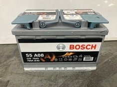 BOSCH 12V CAR (START / STOP) BATTERY - S5 A08 - RRP £144 (ZONE 1) (COLLECTION ONLY)