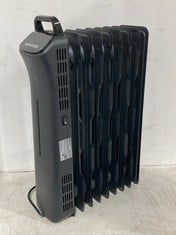 4 X BASICS PORTABLE OIL-FILLED DIGITAL RADIATOR IN BLACK - TOTAL LOT RRP £220 (RACKING)