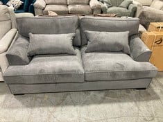 COOPER FABRIC 3 SEATER SOFA IN DARK GREY - RRP £849 (ZONE 1)