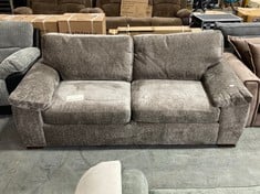 SALERNO STANDARD 3 SEATER SOFA IN TAUPE FABRIC - RRP £599 (ZONE 1)