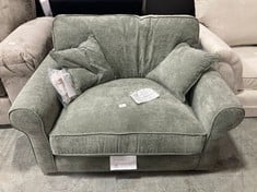 WILLIAM CUDDLER CHAIR IN CHARCOAL FABRIC - RRP £899 (ZONE 1)