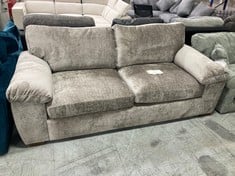 SALERNO STANDARD 3 SEATER SOFA IN TAUPE FABRIC - RRP £599 (ZONE 1)