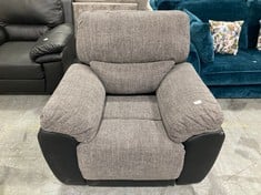 SANTORI HIGH BACK ARMCHAIR IN GREY / BLACK - RRP £699 (ZONE 1)