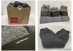 18 X TEDDY LEG WARMERS GREY - TOTAL RRP £380