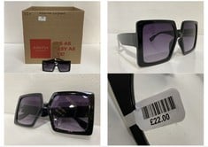 25 X ASSORTED SUNGLASSES ITEMS TO INCLUDE LINE OF SITE SQUARE SUNGLASSES BLACK - TOTAL RRP £239