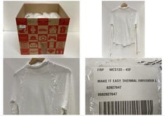 20 X MAKE IT EASY THERMAL TOP IVORY - SIZE LARGE - TOTAL RRP £640