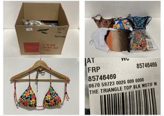 20 X ASSORTED MEDIUM SWIMWEAR ITEMS TO INCLUDE THE TRIANGLE BIKINI TOP MULTI-COLOUR FLORAL - SIZE M