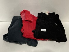 3 X ASSORTED MEDIUM / LARGE ADULT CLOTHING ITEMS TO INCLUDE BALLOON SILHOUETTE MID RISE TROUSERS BLACK - TOTAL RRP £255