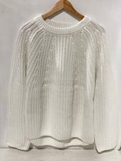 2 X TAKE ME HOME KNIT SWEATER WHITE - SIZE L - TOTAL RRP £280