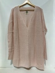 3 X CARE JAMIE V-NECK PULLOVER KNIT JUMPER PALE PINK - SIZE L - TOTAL RRP £474