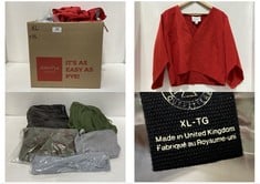 15 X ASSORTED XL ADULT CLOTHING ITEMS TO INCLUDE DEEP PLUNGE CROP TOP RED - SIZE XL (RRP £120)