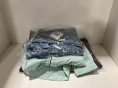 3 X ASSORTED SMALL ADULT CLOTHING ITEMS TO INCLUDE MARCI COVERALL DENIM JUMPSUIT BLUE - SIZE S - TOTAL RRP £398